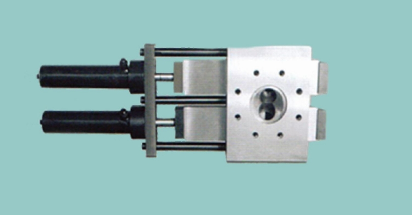 Double column double station hydraulic mesh filter